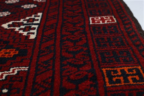 Turkman Blue Hand Knotted 54 X 76 Area Rug 250-26920 Image 7