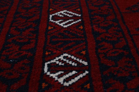Turkman Blue Hand Knotted 54 X 76 Area Rug 250-26920 Image 9