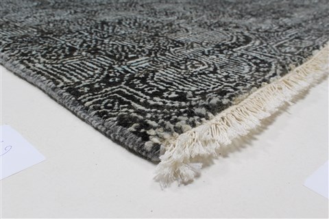 Modern Beige Hand Knotted 90 X 1111 Area Rug 250-26921 Image 5