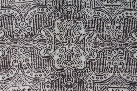 Modern Brown Hand Knotted 91 X 1111 Area Rug 250-26922 Image 5