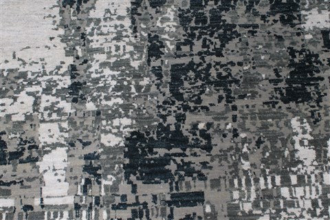 Modern Grey Hand Knotted 811 X 1110 Area Rug 250-26924 Image 4