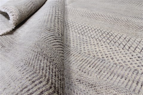 Modern Beige Hand Knotted 810 X 124 Area Rug 250-26925 Image 10