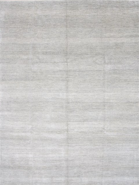 Modern Beige Hand Knotted 90 X 120 Area Rug 250-26926 Image 0