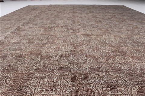 Modern Brown Hand Knotted 811 X 1111 Area Rug 250-26927 Image 2