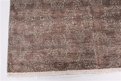 Modern Brown Hand Knotted 811 X 1111 Area Rug 250-26927 Image 4