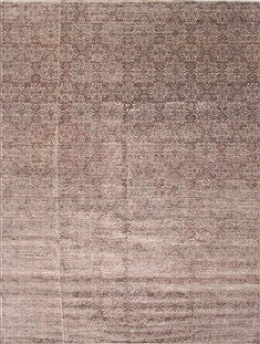 Modern Brown Hand Knotted 8'11" X 11'11"  Area Rug 250-26927