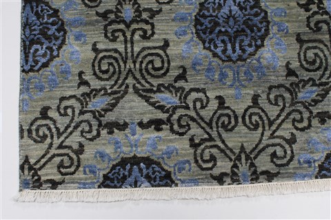Modern Black Hand Knotted 90 X 120 Area Rug 250-26928 Image 5