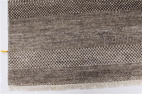 Modern Brown Hand Knotted 710 X 101 Area Rug 250-26929 Image 5