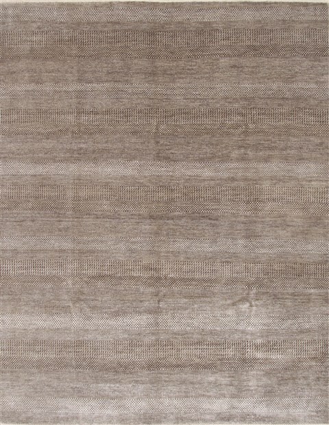 Modern Brown Hand Knotted 710 X 101 Area Rug 250-26929 Image 0
