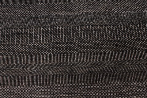 Modern Beige Hand Knotted 81 X 102 Area Rug 250-26930 Image 5