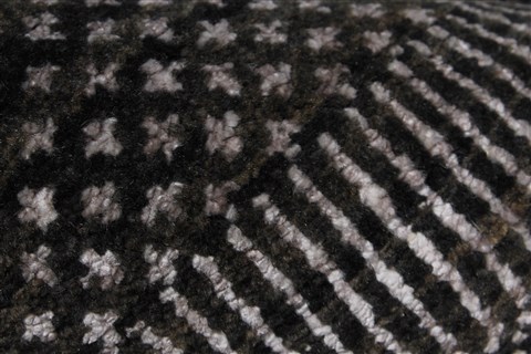 Modern Beige Hand Knotted 81 X 102 Area Rug 250-26930 Image 8