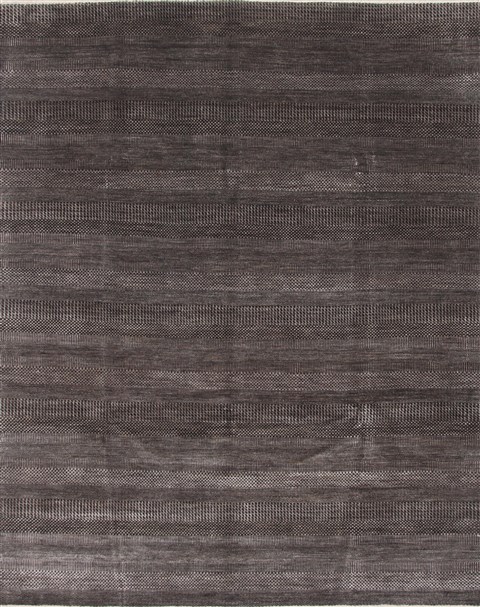 Modern Beige Hand Knotted 81 X 102 Area Rug 250-26930 Image 0
