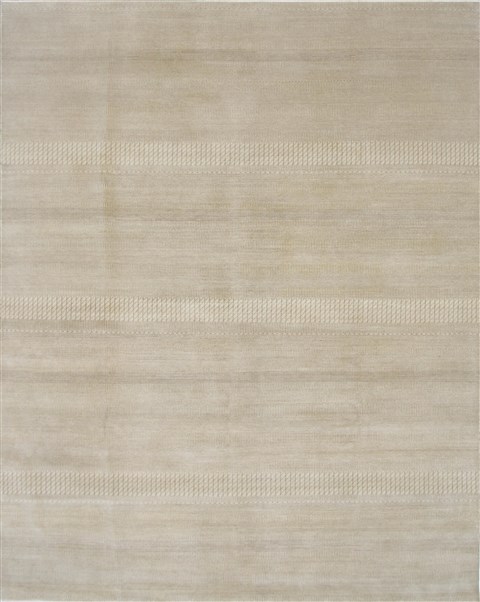 Modern Beige Hand Knotted 80 X 101 Area Rug 250-26931 Image 0
