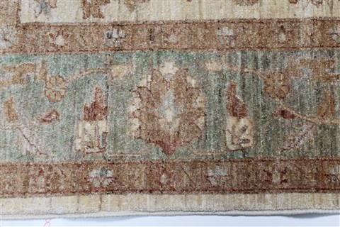 Pishavar Beige Hand Knotted 67 X 99 Area Rug 250-26934 Image 6