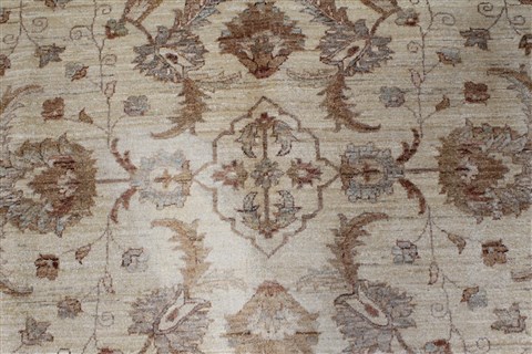 Pishavar Beige Hand Knotted 67 X 99 Area Rug 250-26934 Image 7