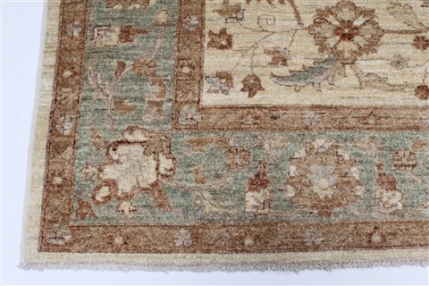 Pishavar Beige Hand Knotted 67 X 99 Area Rug 250-26934 Image 8