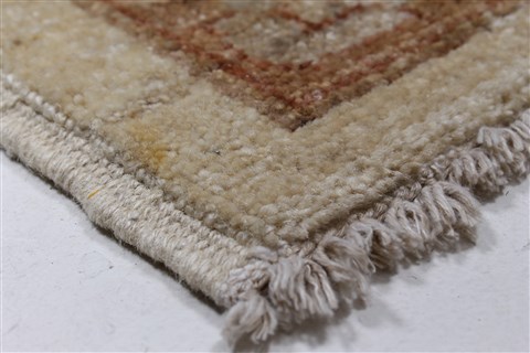 Pishavar Beige Hand Knotted 67 X 99 Area Rug 250-26934 Image 9