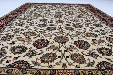 Isfahan White Hand Knotted 510 X 88 Area Rug 250-26938 Image 2