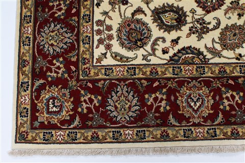 Isfahan White Hand Knotted 510 X 88 Area Rug 250-26938 Image 5