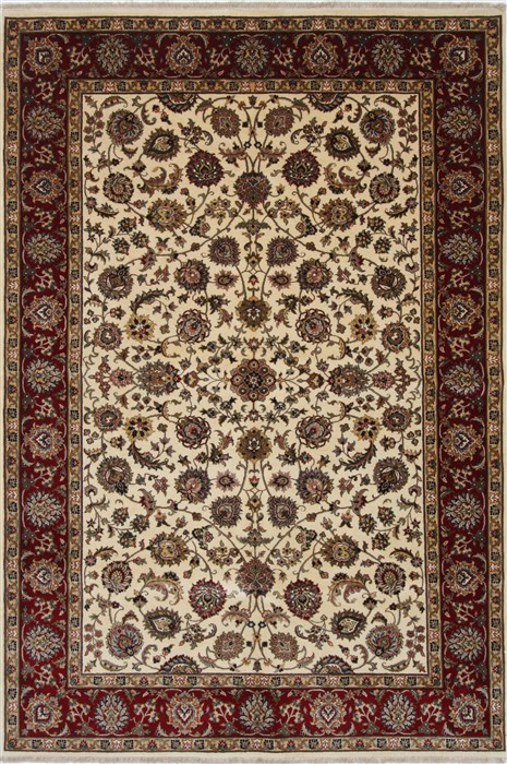 Isfahan White Hand Knotted 510 X 88 Area Rug 250-26938 Image 0