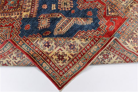 Kazak Blue Hand Knotted 510 X 94 Area Rug 250-26939 Image 2