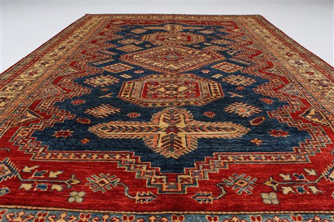 Kazak Blue Hand Knotted 510 X 94 Area Rug 250-26939 Image 4