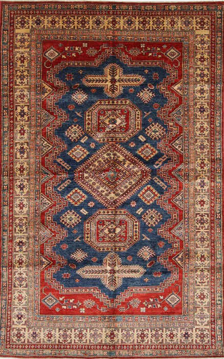 Kazak Blue Hand Knotted 510 X 94 Area Rug 250-26939 Image 0