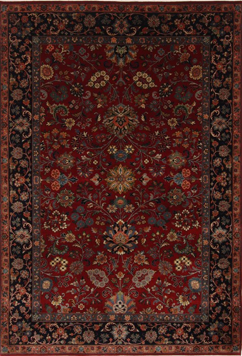Sarouk Green Hand Knotted 61 X 811 Area Rug 250-26944 Image 0