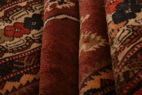 Kurdi Brown Hand Knotted 34 X 410 Area Rug 253-26949 Image 11