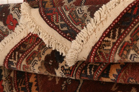 Kurdi Brown Hand Knotted 34 X 410 Area Rug 253-26949 Image 12
