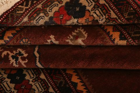Kurdi Brown Hand Knotted 34 X 410 Area Rug 253-26949 Image 5