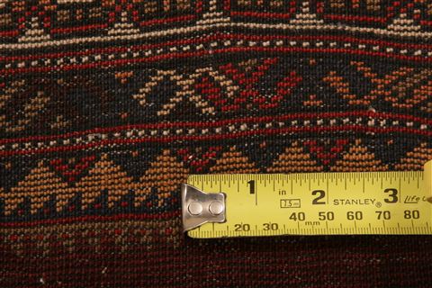 Kurdi Brown Hand Knotted 34 X 410 Area Rug 253-26949 Image 6