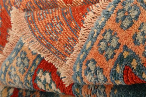 Gabbeh Red Hand Knotted 35 X 49 Area Rug 253-26952 Image 5