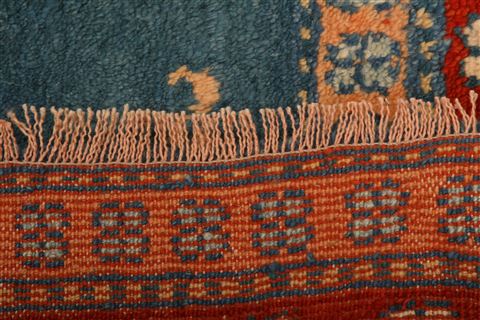 Gabbeh Red Hand Knotted 35 X 49 Area Rug 253-26952 Image 8