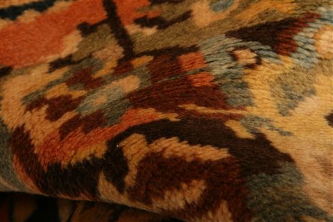 Bakhtiar Orange Hand Knotted 37 X 49 Area Rug 100-26954 Image 1