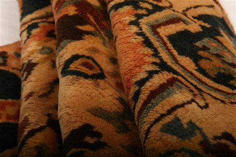 Bakhtiar Orange Hand Knotted 37 X 49 Area Rug 100-26954 Image 3