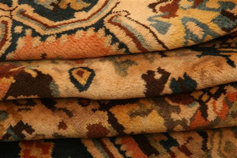 Bakhtiar Orange Hand Knotted 37 X 49 Area Rug 100-26954 Image 5