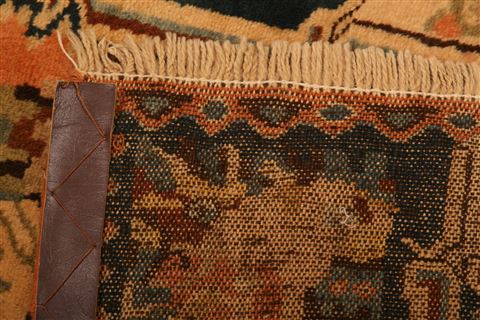 Bakhtiar Orange Hand Knotted 37 X 49 Area Rug 100-26954 Image 7