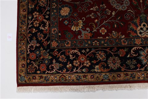 Sarouk Green Hand Knotted 511 X 810 Area Rug 250-26955 Image 6