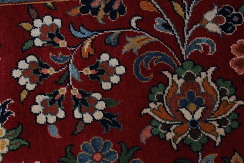 Sarouk Green Hand Knotted 511 X 810 Area Rug 250-26955 Image 8