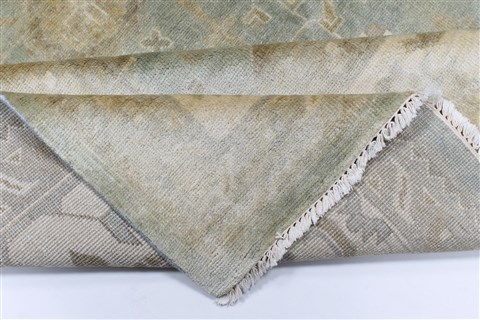 Oushak Beige Hand Knotted 90 X 1111 Area Rug 250-26956 Image 2