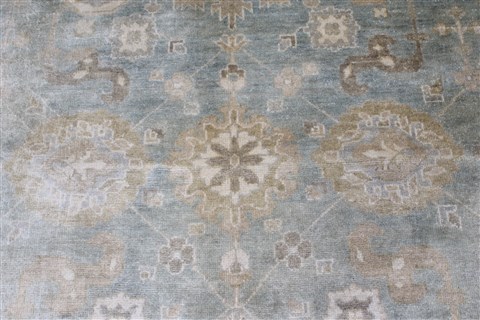Oushak Beige Hand Knotted 90 X 1111 Area Rug 250-26956 Image 6