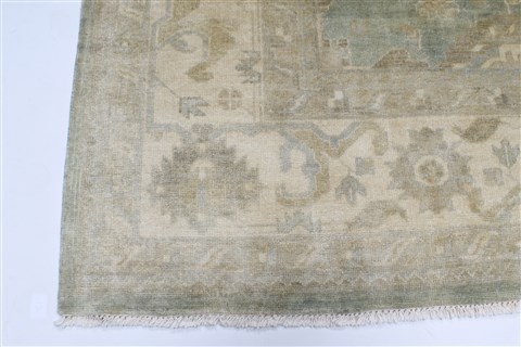 Oushak Beige Hand Knotted 90 X 1111 Area Rug 250-26956 Image 7