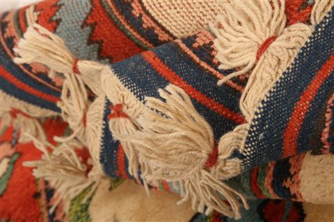 Gabbeh Red Hand Knotted 35 X 46 Area Rug 253-26959 Image 4
