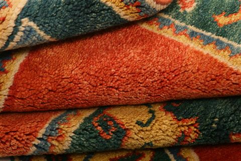 Gabbeh Red Hand Knotted 36 X 48 Area Rug 100-26963 Image 5