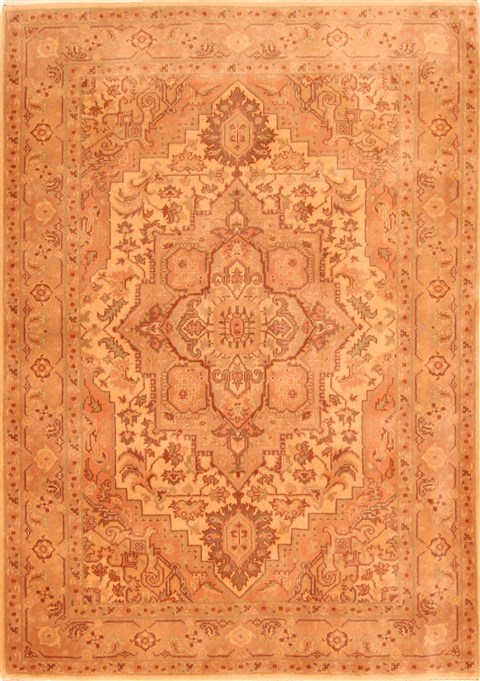 Tabriz Brown Hand Knotted 42 X 510  Area Rug 100-26966 Image 0