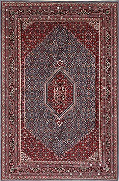 Indian Mahi Grey Rectangle 6x9 ft Wool Carpet 26970