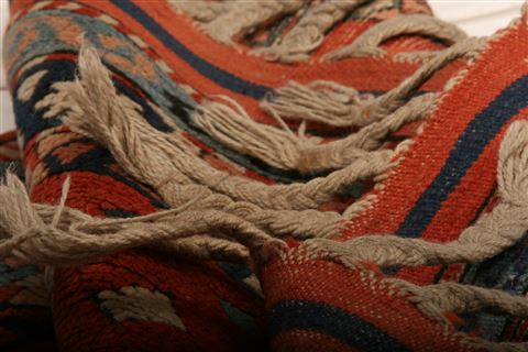 Kazak Orange Square Hand Knotted 38 X 44 Area Rug 100-26974 Image 3