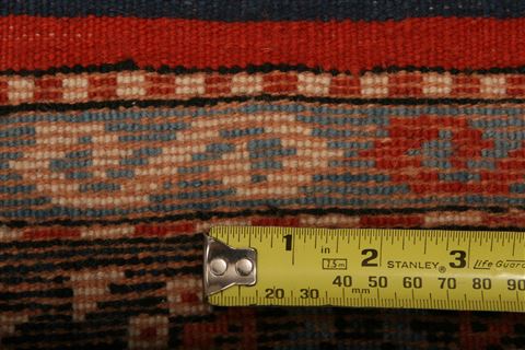 Kazak Orange Square Hand Knotted 38 X 44 Area Rug 100-26974 Image 6
