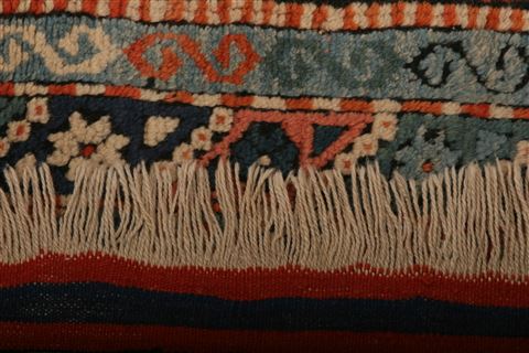 Kazak Orange Square Hand Knotted 38 X 44 Area Rug 100-26974 Image 7